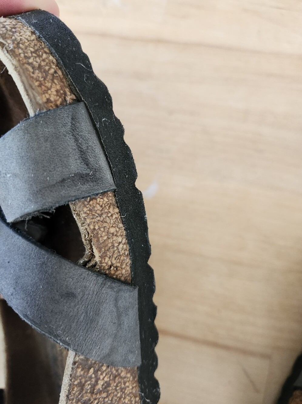 Franca Birkenstock Charcoal Black Size 39 - Picture 3 of 6